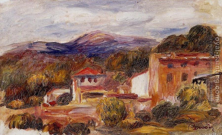 Pierre Auguste Renoir : House and Trees with Foothills